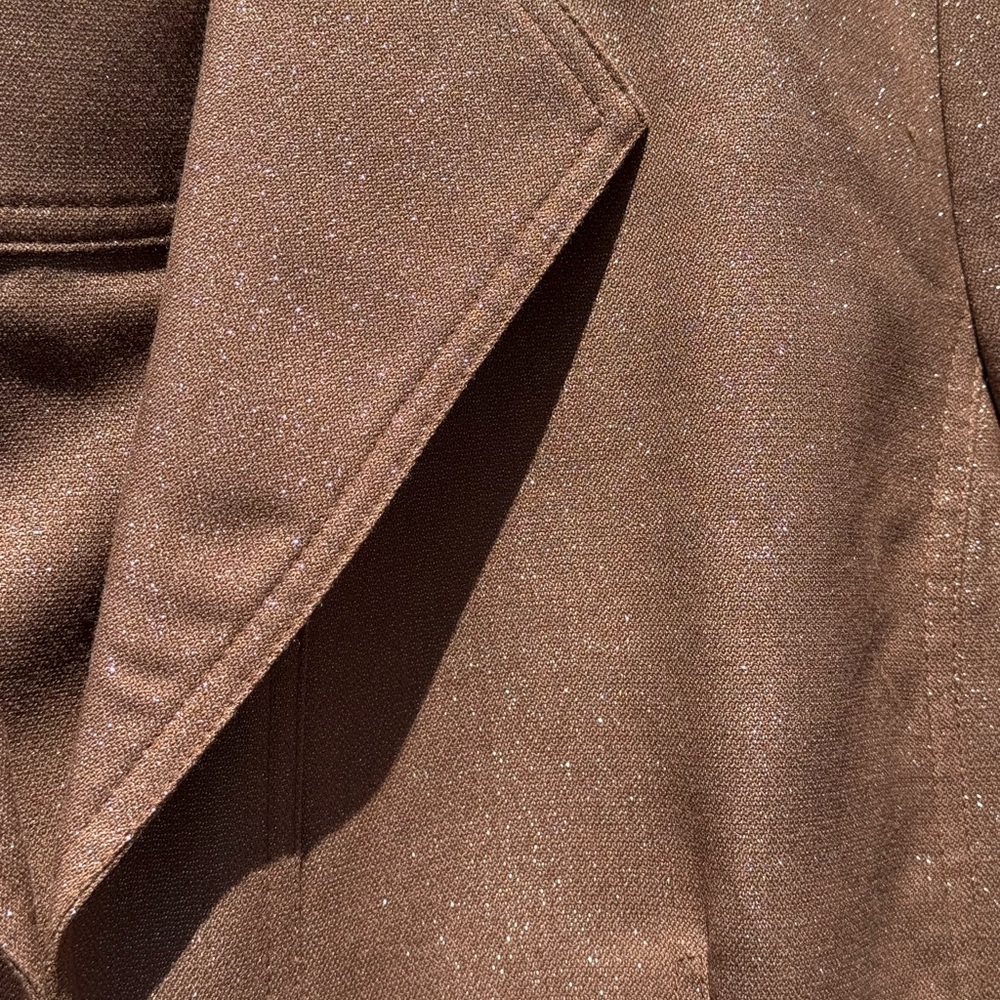 Terry Lewis Classic Luxuries Brown Sparkle Skirt Suit Set - Picture 9 of 9